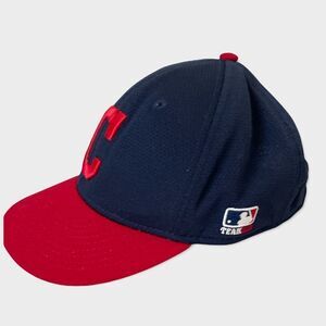 Cleveland Indians Hat Navy- Blue Red Letter C - Curved Bill Outdoor - Youth